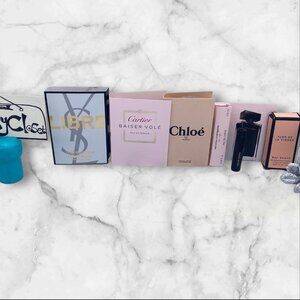 Lot of 5 Yves Saint Laurent,Cartier,Chloe,Narciso,BoySmells,Libre,Baiser-5pc-NEW